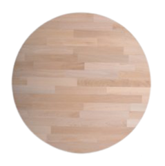 YUVARLAK AHŞAP PLAKA MASA VE SEHPA TABLASI MEŞE - 40 cm - 18 MM